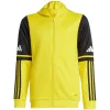 adidas Squadra 25 mikina s kapucňou detská žltá/čierna 140 cm