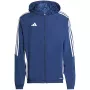 adidas Tiro 24 pánska tréningová bunda tmavomodrá IM8812
