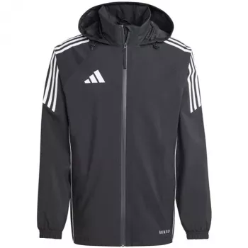 adidas Tiro 24 Rain pánska futbalová nepremokavá bunda čierna/biela L