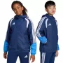 adidas Tiro 26 Competition celoročná bunda detská Team Navy Blue/biela 164cm