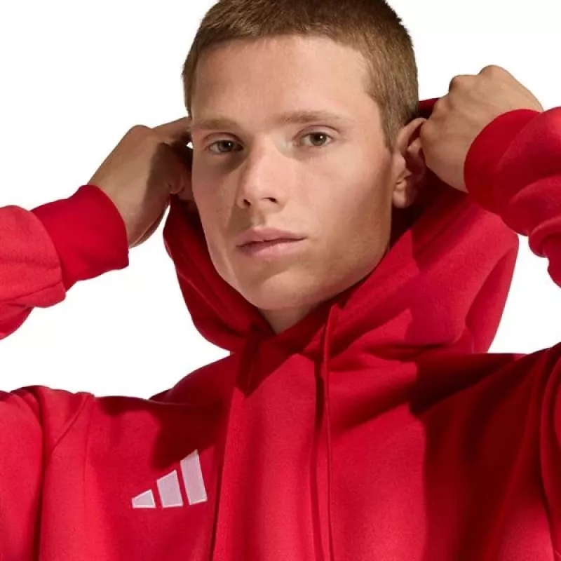 adidas Entrada 26 pánska mikina s kapucňou červená L