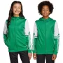adidas Squadra 25 mikina s kapucňou detská zelená/biela 152cm