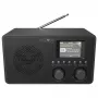 Reflexion HRA1824DAB+ DAB+ & FM rádiobudík s Bluetooth, dvojitý budík, drevené puzdro - čierna