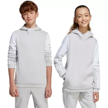 adidas Squadra 25 Mikina s kapucňou detská sivá JD4808 140cm