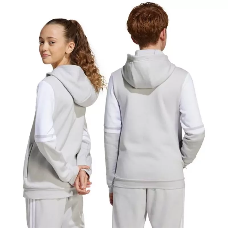 adidas Squadra 25 Mikina s kapucňou detská sivá JD4808 140cm