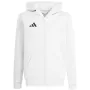 adidas Entrada 26 Mikina s kapucňou na zips detská biela KH1783 140cm