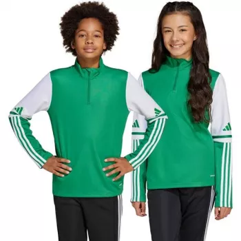 adidas Squadra 25 Tréningový top Junior Team Green/biela JP3160 128cm