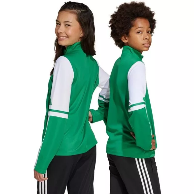adidas Squadra 25 Tréningový top Junior Team Green/biela JP3160 128cm