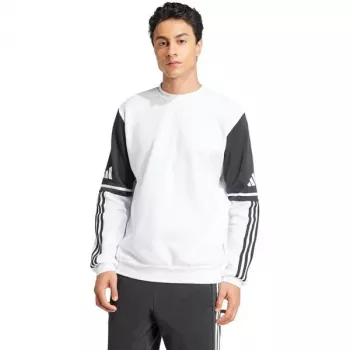 adidas Squadra 25 pánska mikina s okrúhlym výstrihom biela/Core Black veľkosť L