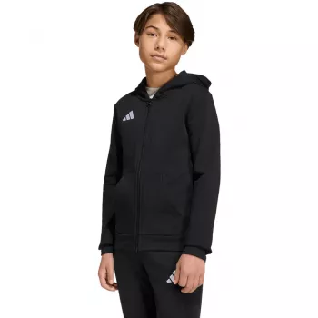 adidas Entrada 26 Full Zip Hoodie detská čierna 140cm