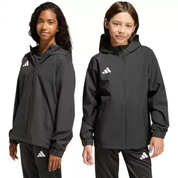 adidas Entrada 26 celoročná bunda detská čierna JZ9104 128cm