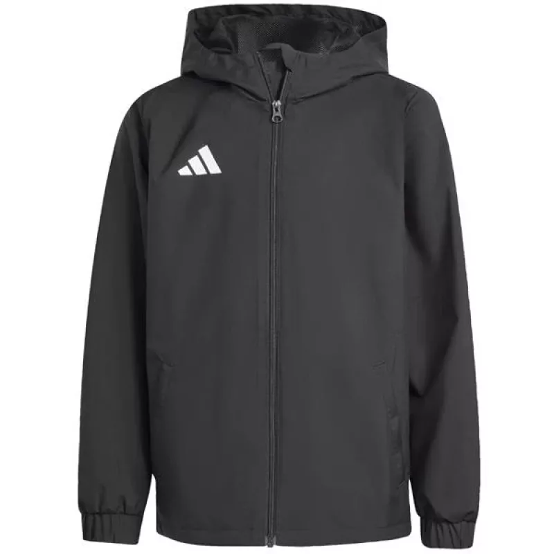 adidas Entrada 26 celoročná bunda detská čierna JZ9104 128cm