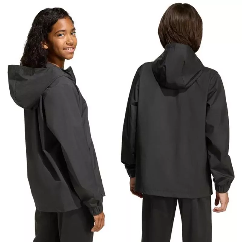 adidas Entrada 26 celoročná bunda detská čierna JZ9104 128cm