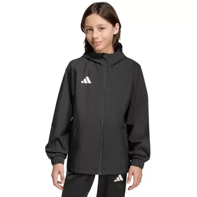 adidas Entrada 26 celoročná bunda detská čierna JZ9104 128cm