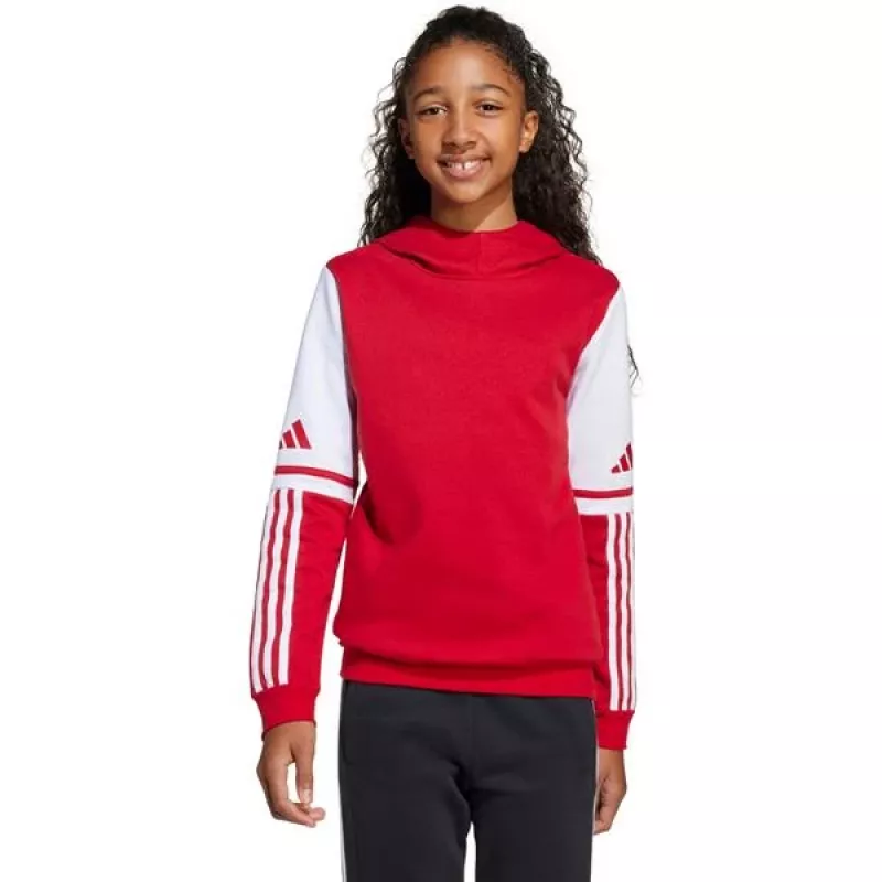 adidas Squadra 25 Sweat-Hoodie pre deti Team Power Red JD4805 140cm