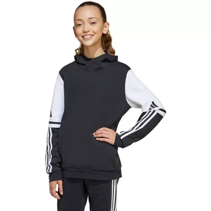 adidas Squadra 25 Sweat-Hoodie pre deti čierna 164 cm