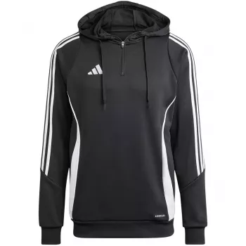 adidas Tiro 24 tréningová mikina s kapucňou pánska čierna IJ9957