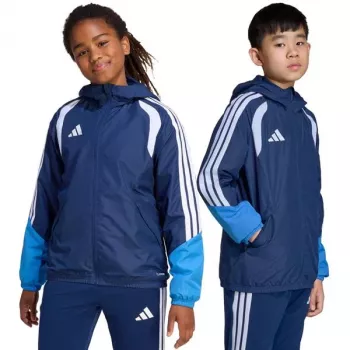 adidas Tiro 26 Competition All Weather detská bunda modrá 152 cm