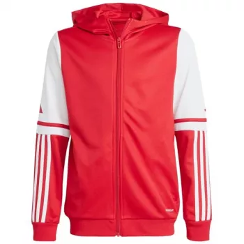 adidas Squadra 25 mikina s kapucňou detská červená/biela 116 cm