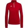 adidas Entrada 22 dámska tréningová mikina červená L