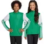 adidas Squadra 25 detská tréningová bunda zelená/biela 116 cm