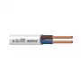 Kábel H03VV-F 3x0,75 biely 50m