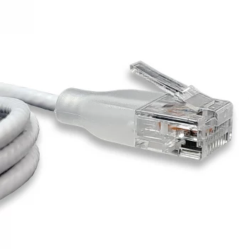 WANTEC eGlow UTP CAT6a patch kábel, 0,5 m, biely