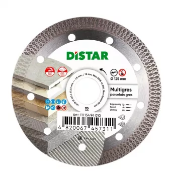 DISTAR MULTIGRES diamantový rezací kotúč 125 x 1,4 x 10 x 22,23 mm