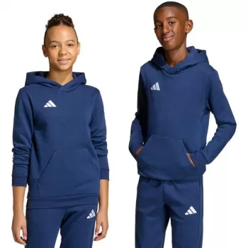 adidas Entrada 26 mikina s kapucňou detská tmavomodrá 164 cm