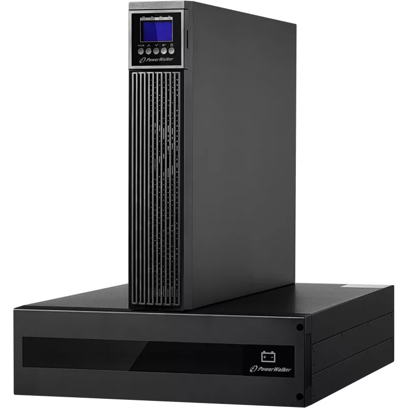 PowerWalker VFI 6000 RTG PF1 6000 VA online dvojkonverzná UPS - Rackmount/Tower, 2x IEC C19 výstupy, čistá sínusoida
