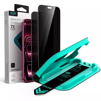 ESR UltraFit Armorite Privacy tvrdené sklo ochrana displeja 2 balenie pre iPhone 18 Pro Max
