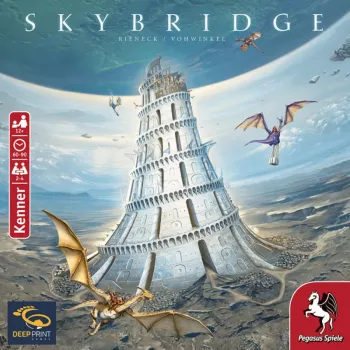 PEGASUS Deep Print Games: Skybridge - strategická hra pre 2-4 hráčov, od 10 rokov, 60-90 minút, mechaniky budovania miest a sietí, viacjazyčná (EN/DE)
