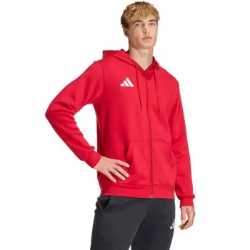 adidas Entrada 26 pánska mikina s kapucňou na zips červená L
