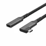 ShiverPeaks USB-C predlžovací kábel USB-C/C 3.2 PD 90° - kábel - digitálny/dátový