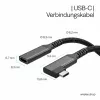 ShiverPeaks USB-C predlžovací kábel USB-C/C 3.2 PD 90° - kábel - digitálny/dátový