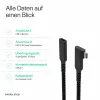 ShiverPeaks USB-C predlžovací kábel USB-C/C 3.2 PD 90° - kábel - digitálny/dátový