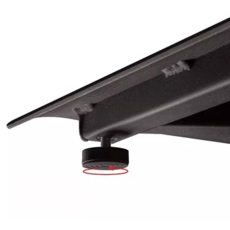 B-TECH AV SYSTEM X - univerzálny dvojitý podlahový stojan pre ploché obrazovky (VESA 600 x 400) - 2,4 m, čierny