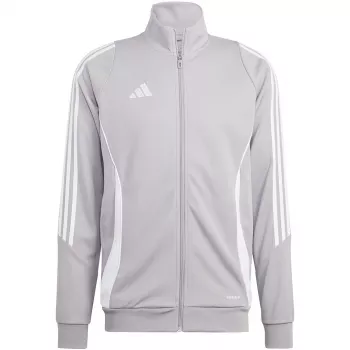 adidas Tiro 24 tréningové tričko Medium Grey Heather/čierna XL pánske tričko s dlhým rukávom