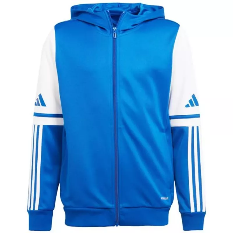 adidas Squadra 25 mikina s kapucňou detská Team Royal Blue/biela 152cm
