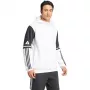 adidas Squadra 25 mikina s kapucňou pánska biela/čierna veľkosť M