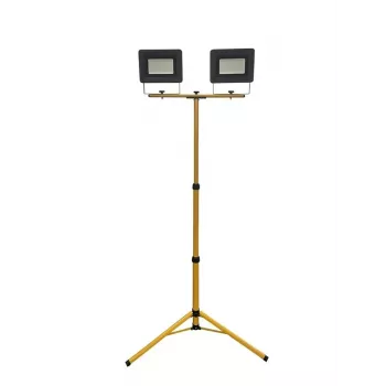 Stojan LED reflektor 2x50W 8500lm IP65 studená biela