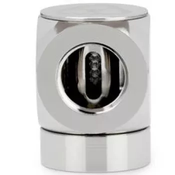 Thermal Grizzly DeltaMate Rotary 90° adaptér G1/4 palca na G1/4 palca, lesklý nikel