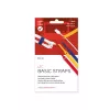LABEL THE CABLE LTC BASIC STRAPS suchý zips na káble, 17 cm, balenie 10 ks, viacfarebné (modrá, žltá, červená)