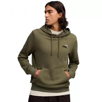 Puma ESS 2 Color Small No.1 Logo mikina s kapucňou olivová pánske veľkosť M