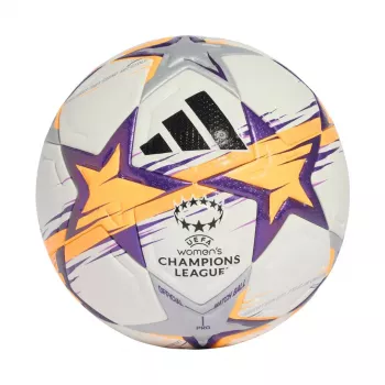 adidas UCL Women's Pro 26/27 League Stage futbalová lopta veľkosť 5 biela/oranžová/fialová
