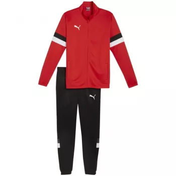 PUMA pánske Team Rise tepláková súprava červená a čierna veľkosť L