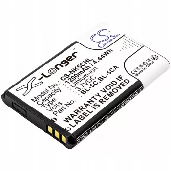 Cameron Sino 1200mAh Li-ion batéria pre Nokia BL-5C, BL-5CA, Teltonika, Lark BL-6SP
