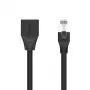 UNITEK Cat.6 STP RJ45 predlžovací kábel (8P8C) konektor samec na konektor samica, 2m, čierny