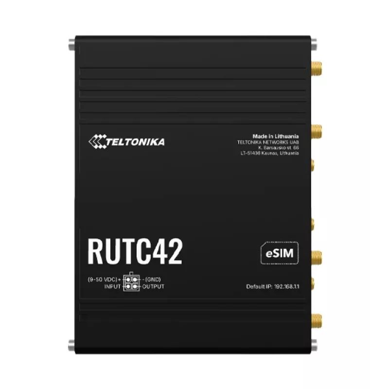 Teltonika Networks RUTC42 (UK) 4G/Wi-Fi 6 Dual-Band priemyselný router