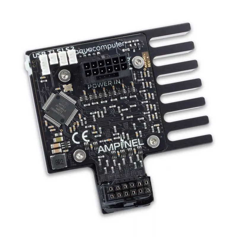 Aqua Computer AMPINEL 12V-2x6 správa napájania grafickej karty, 650 W, OLED, RGBpx - typ B
